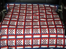 Lillian Veron scarf dots and squares Boselli Trevira