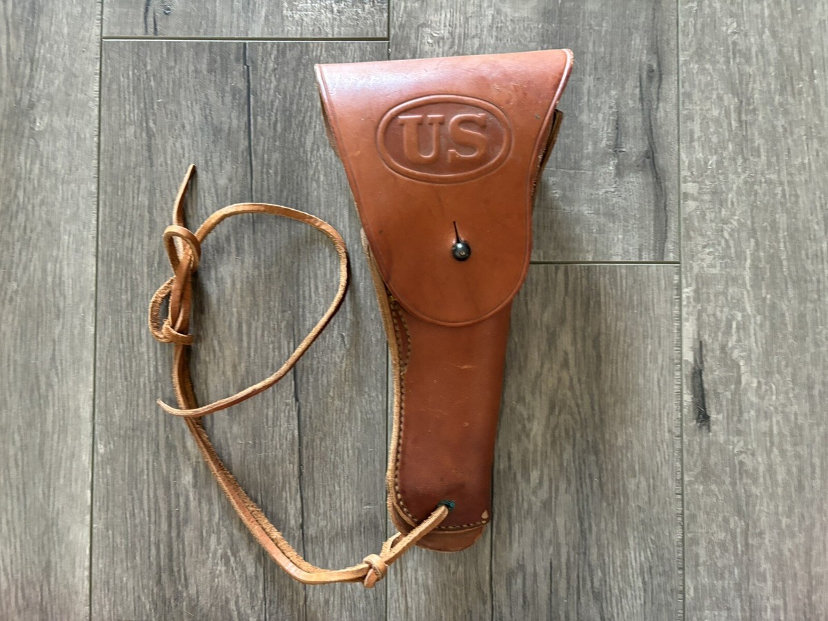 1942 Vintage WW2 Leather US Army M1916 Holster Milwaukee