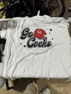 JSU Go Cocks Jacksonville State University Alabama White XL