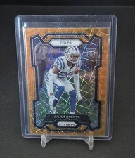 2023 Panini Prizm Julius Brents Orange Laser Prizm Rookie Indianapolis Colts RC