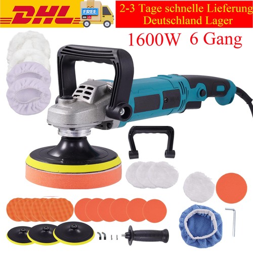 Lucidatrice 1600W Auto Set 6 Velocità Regolabili Cera - Foto 12 di 12