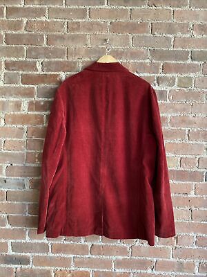 Dries Van Noten Vintage Men's Jacket Coat, Sz 52 Belgium Red Dries Van Noten Vintage Men's Jacket Coat, Sz 52 Belgium Red