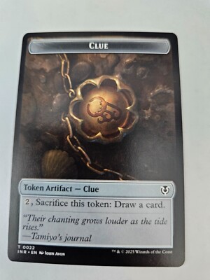 mtg cluedo cards MTG Eldrazi Horror || Clue Double Side Token- Innistrad Remastered