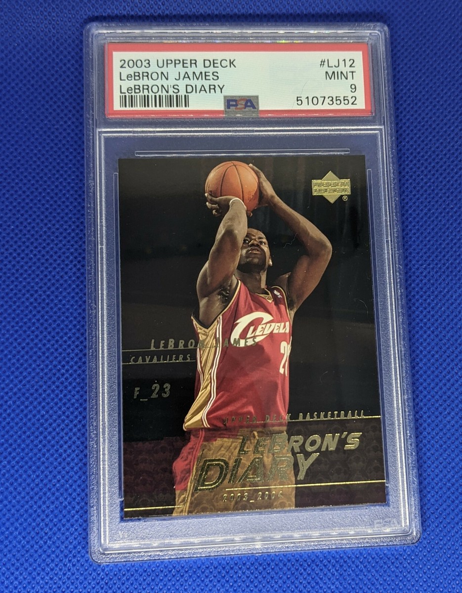 2003 Upper Deck Lebron's Diary PSA 9 MINT Rookie Card #LJ12 | eBay