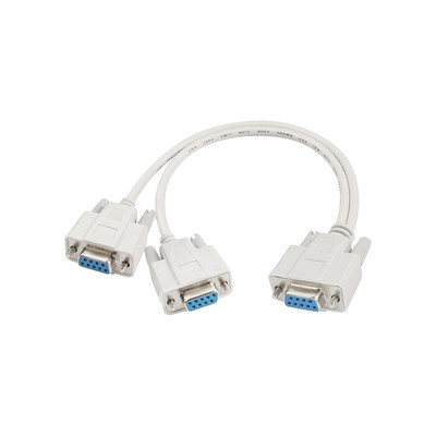 PNGKNYOCN DB9 Y Splitter Kabel DB9 9 Pin 1 Buchse ale zu 2 Buchsen Rs232 Seriell