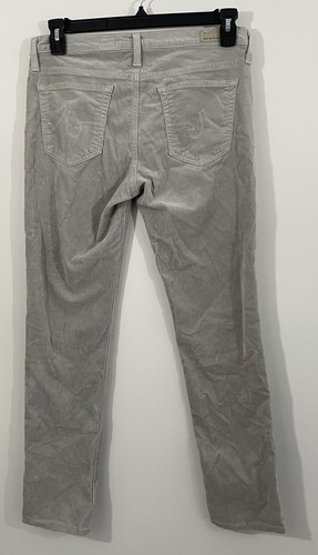 Ag Adriano Goldschmied corduroys Pants Womens size 30 gray Stevie Slim Straight - Picture 2 of 12