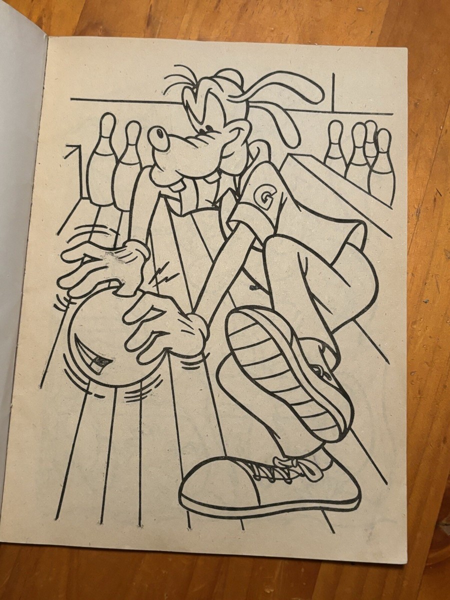 Walt Disney's Sport Goofy Golden Coloring Vintage Book