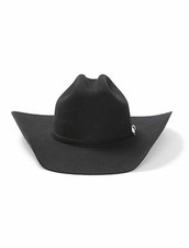 Stetson 4X Brenham Black Felt Hat 4" BRIM With Free Hat Brush