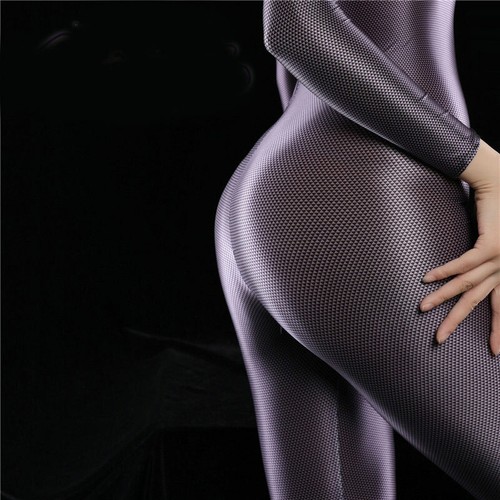 Dama Sedoso Manga Larga Entrenamiento Mono Cremallera Mameluco Bodycon Una Pieza - Imagen 8 de 10