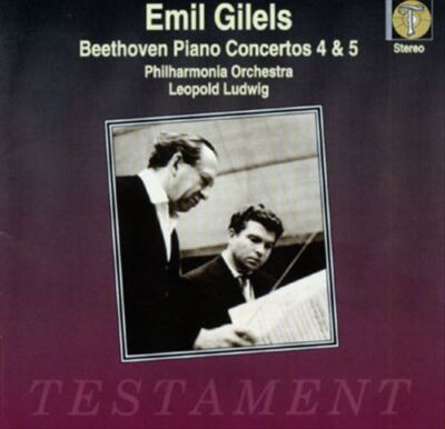 EMIL GILELS PLAYS BEETHOVEN: PIANO CONCERTOS, NOS. 4 & 5 ''EMPEROR'' NEW CD
