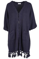 FRANK NAMANI NAVY CASHMERE CARDIGAN