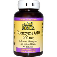 Coenzyme Q10 200mg 60 Softgels By Natural Factors Coenzyme Q10 200mg 60 Softgels By Natural Factors