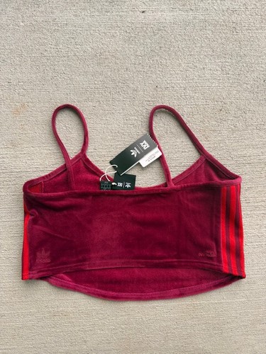 NWT Adidas x Ivy Park Cherry Wood Velour Bralette Crop Tank Top Size 2X - Picture 5 of 8