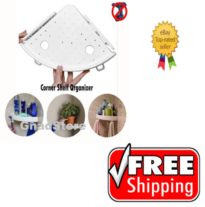 Bathroom Organizer Corner Shelf Rack For Shower Wall No Screws