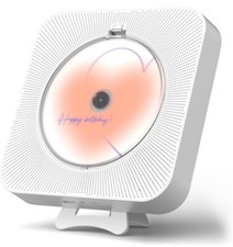 Portable CD Player Bluetooth Desktop CD Player Built-in Dual - PINK