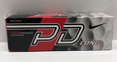 Nike Precision PD Power Distance Long Golf Three Pack Logo Balls
