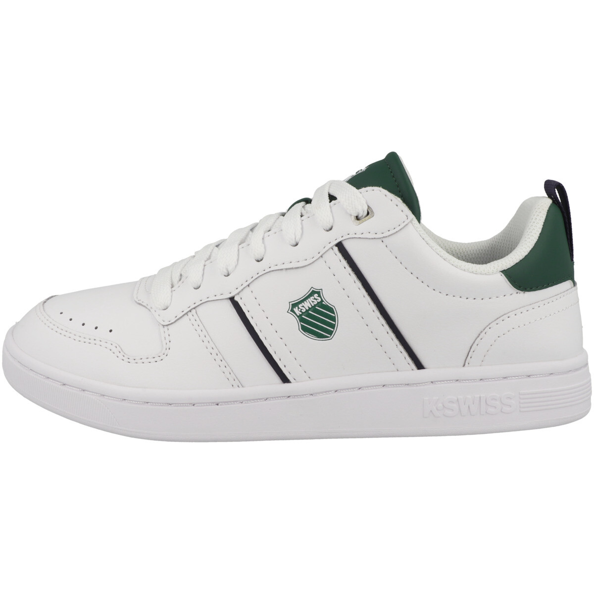 K-Swiss Lozan Match Lux - Scarpe Da Ginnastica Uomo In Pelle, Colletto In Tessuto, Suola In Gomma, Collezione Shield