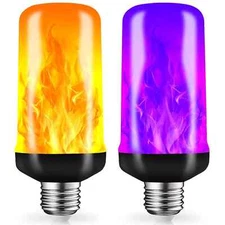 orange purple led flame light bulbs, fire light bulb, flickering light bulbs ...