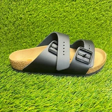 Birkenstock Milano Womens Size 8 Black Brown Beach Walking Strappy Sandals