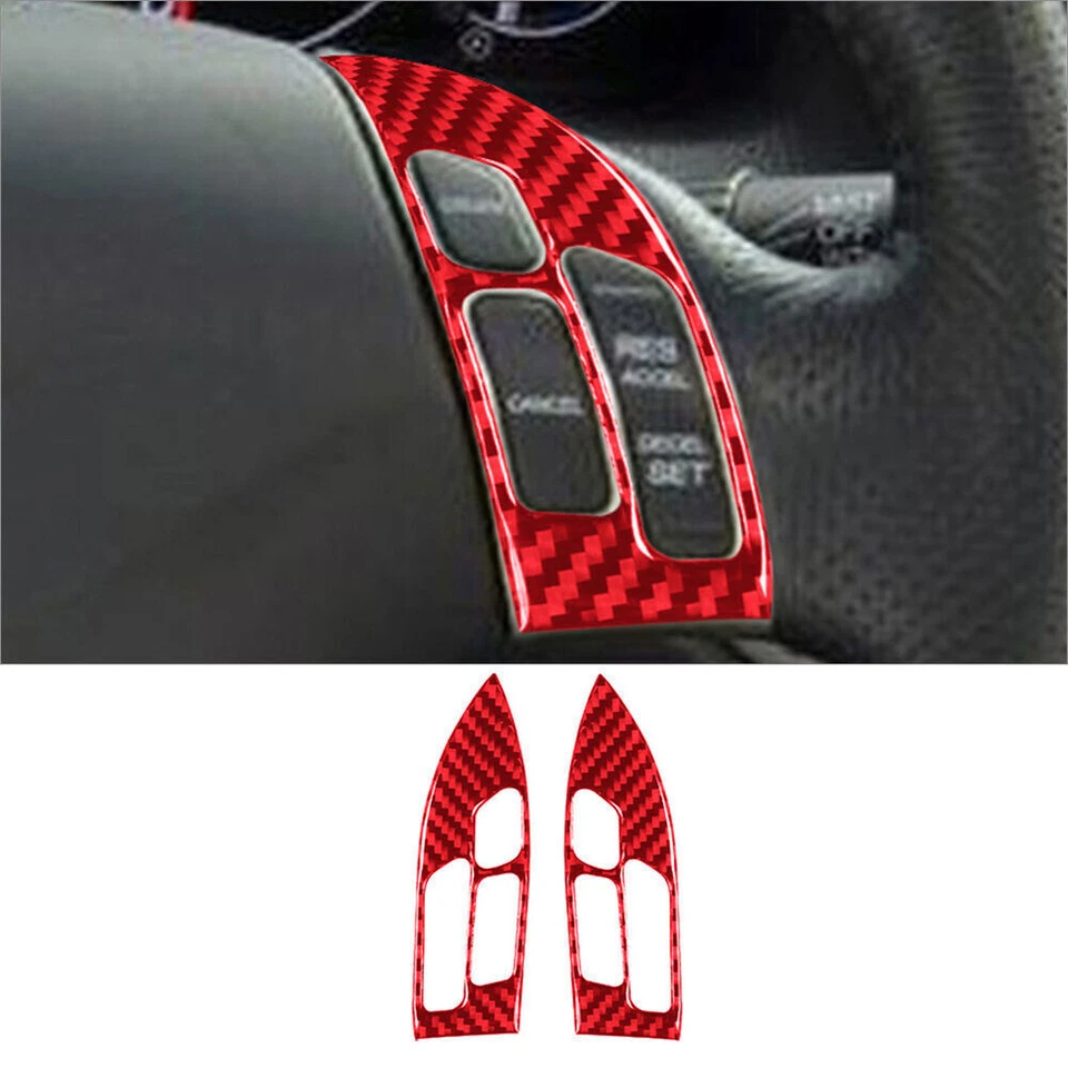 Juego completo de 27 piezas de fibra de carbono roja kit interior cubierta embellecedor para Acura TSX 2004-2008 Foto 4 de 4