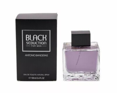 Black Seduction by Antonio Banderas EDT Spray 3.4 Fl Oz 100 ML New In Box Sealed