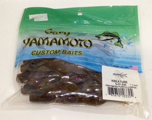Gary Yamamoto Custom Baits - KREATURE - 7 per pack (Choose Color) - Picture 10 of 13