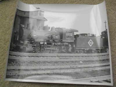 Unikat Vintage Original Foto Erie Lok und Tender 104 Spur 8x10