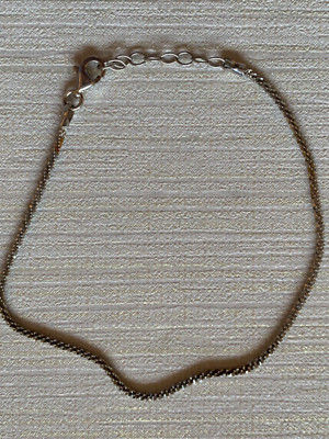 Armband 925 Silber funkelnd schlicht 22,5cm Silberschmuck schick 1,94g HS452