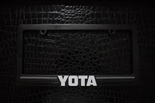 Retro TRD Stripes Grey Scheme Yota License Plate Frame for Toyota