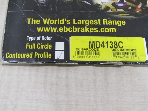 EBC CONTOUR BRAKE ROTOR MD4138C KAWASAKI NINJA ZX-6RR ZX-10R Z 750S EX650 ER-6N - Picture 6 of 6