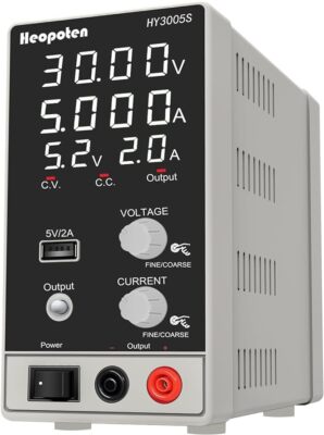 Labornetzteil 30V 5A DC Regelbar Netzgerät mit 4-stelliger LED-Vollanze