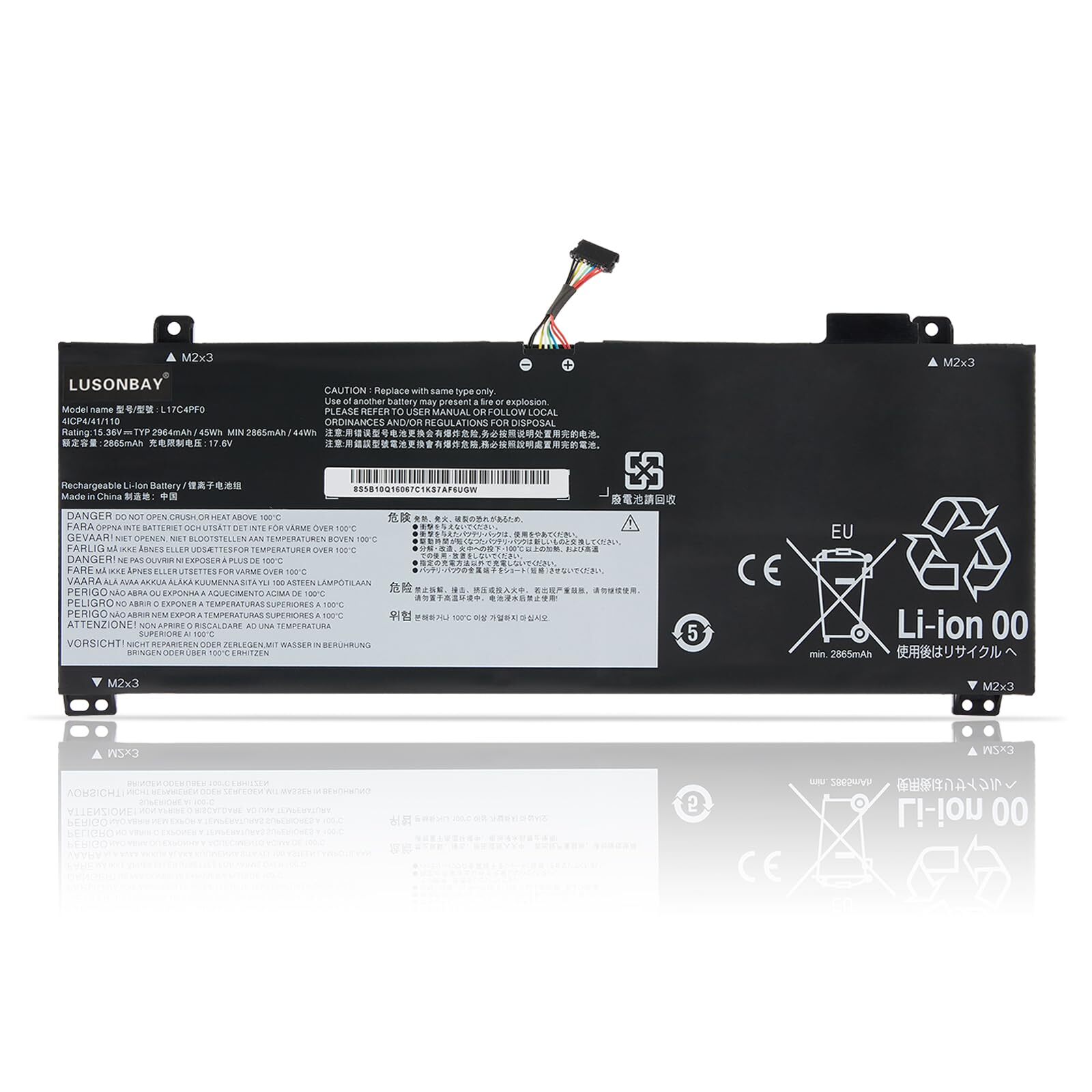 Batteria Nuova L17C4PF0 per Lenovo Ideapad S530 | LUSONBAY 15.36V 45Wh