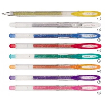 UNIBALL 12 X Uni-Ball Signo Glitzernd Glitter Gel Tinte Rollerball UM-120SP