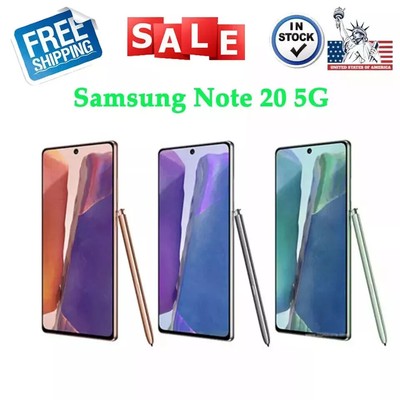  New Samsung Galaxy Note20 5G 128GB 6.7  SM-N981U Factory Unlocked