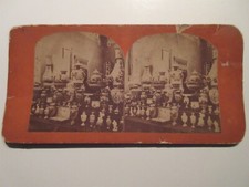 Stereoview card Paris Exhibition 1869 decorative vases