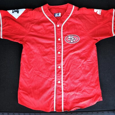 Maillot De Football Américain Vintage Starter San Francisco 49ers - Taille M, Couleur Beige, Années 90