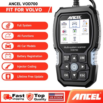 ANCEL VOD700 Fit For Volvo OBD2 Scanner Code Reader Full System Diagnostic TPMS