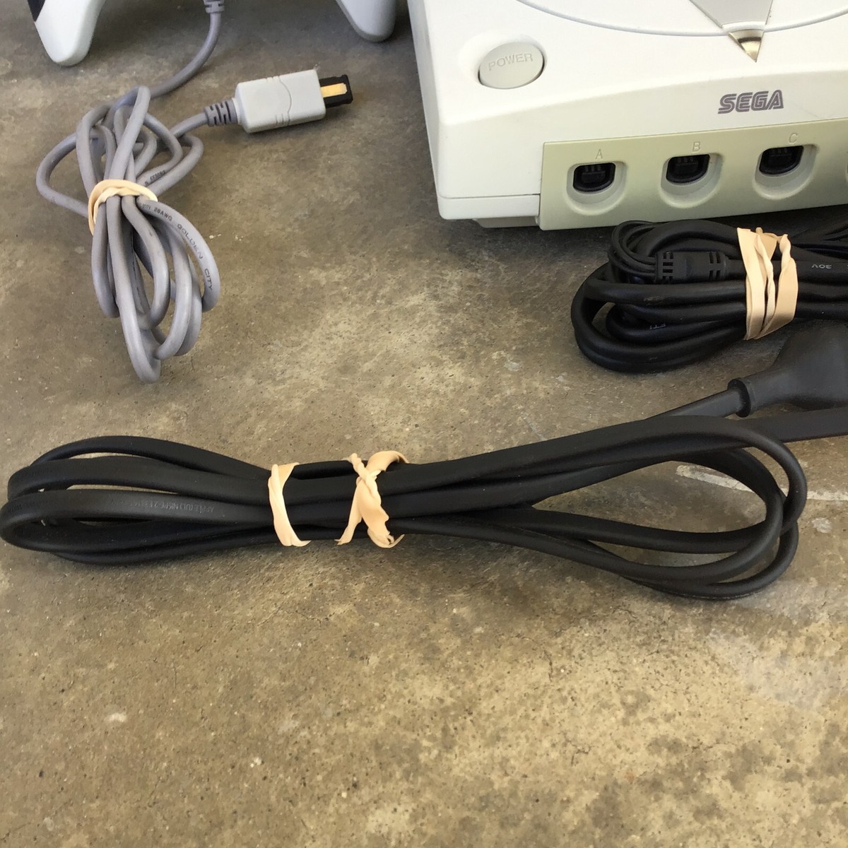 Sega Dreamcast HKT-3020 Video Game Console w/ Cables and Sega Dreamcast HKT-3020 Video Game Console w/ Cables and
