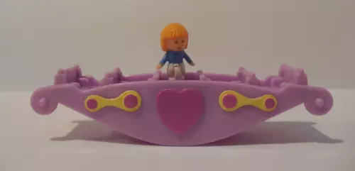 Vintage Polly Pocket Teeter Totter & 1 Figure/ Doll *Bluebird Toys* EUC!! L@@KY