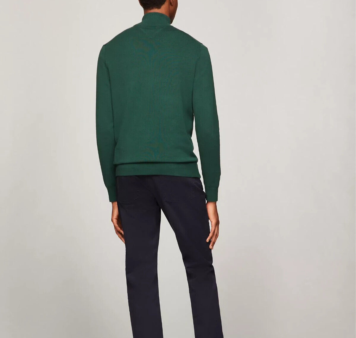 NWT Tommy Hilfiger Men's Regular Fit Essential Solid Classic Quarter-Zip Sweater image 3