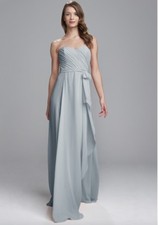 AMSALE CHIFFON STRAPLESS JACIE BRIDESMAID GOWN - SPA - SIZE 2