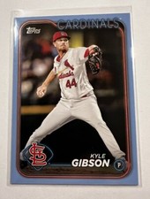 2024 Topps Series 2 Kyle Gibson #695 Fathers Day Powder Blue Parallel /50 SP