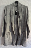 Damen - Feinstrick - Jacke,Cardigan, Strickjacke, GrößE S, Grau