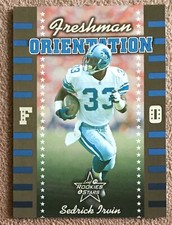 Sedrick Irvin 1999 Leaf Rookies & Stars Freshman Orientation #FO13 /2500 Lions