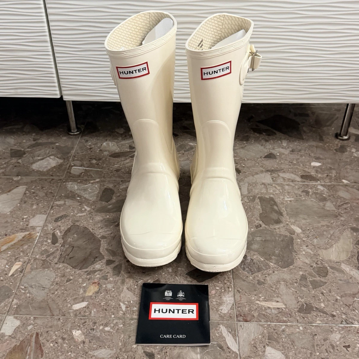 Hunter White Rubber Boots for Women for sale | eBay