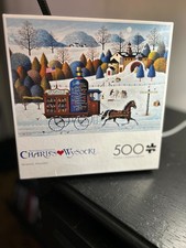 Charles Wysocki Large 500 Piece Jigsaw Puzzle "Promises Promises"
