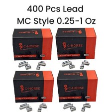 SURTIDO DE 400 CABLES BALANCE DE PESO DE RUEDA CON CLIP ESTILO MC 0,25 0,50 0,75 1,00 OZ