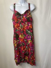 Vintage R K Originals Womens Sundress Size 16 Floral Hawaii Tropical Beach VACA
