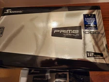 Seasonic PRIME Ultra 1000w TITANIUM. Fully Modular. Ssr-1000tr. Cables Included