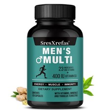 Daily Men'S Multivitamin Supplement Muscle Endurance Health 30/60/120 Capsules